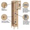 Salsbury Industries Wardrobe Locker, 78inH x 18inD, Steel, Tan 73168TN-U